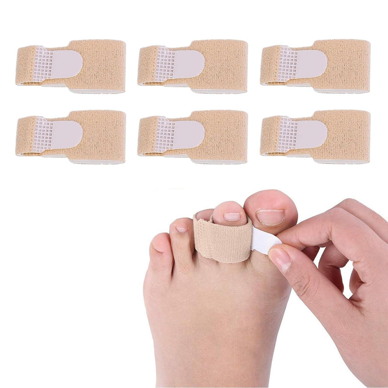 6 Pcs Hammer Toe Straightener, Hammer Toe Splints, Crooked Toes & Overlapping Toes，Protecting Curved Toes and Hammertoes, Overlapping Toe Protector，Toe Cushioned Bandages for Correcting Hammer Toes - NewNest Australia