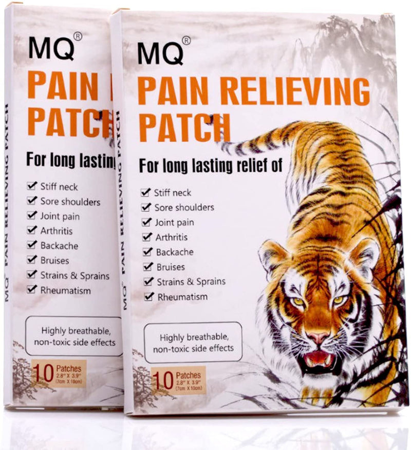 MQ Pain Relief Patches, Chinese Pain Relief Plaster Herbal Patches for Knee, Back, Joint, Muscle Neck Pain Relieving Up to 12 Hours, 20 Patches - NewNest Australia