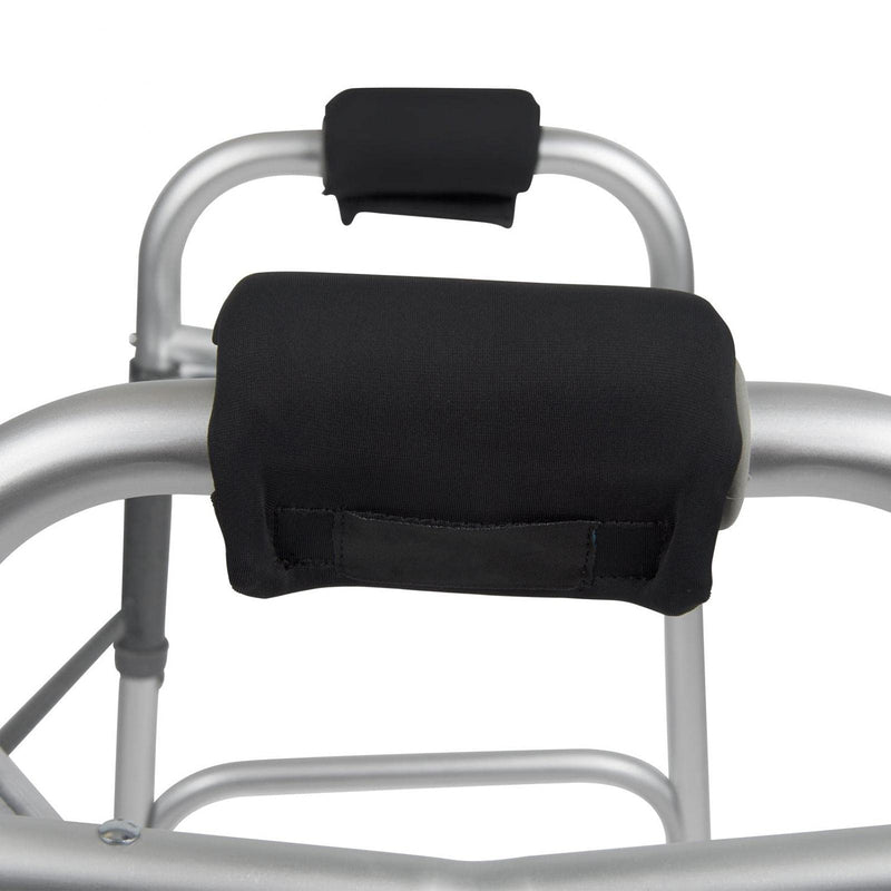 Walker Padded Hand Grip Covers, 1 Pair Mobility Aid Hand Cushion, Non-Slip Breathable Soft Cushion Padding for Folding Rolling Wheelchair, Rollator Handle, Crutch Handle Black - NewNest Australia