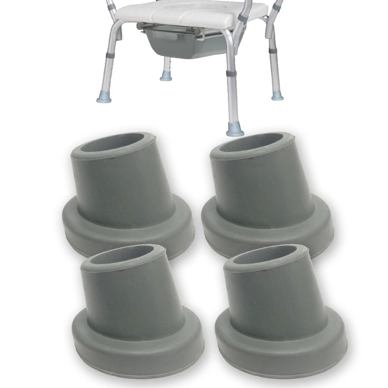 Replacement Feet for Bath Chair, Shower Toilet Seat Stools & Transfer Bench Anti-Slip Angled Cap for Disable Elderly, Fits for 1" I.D Canes, 4 Pcs - NewNest Australia