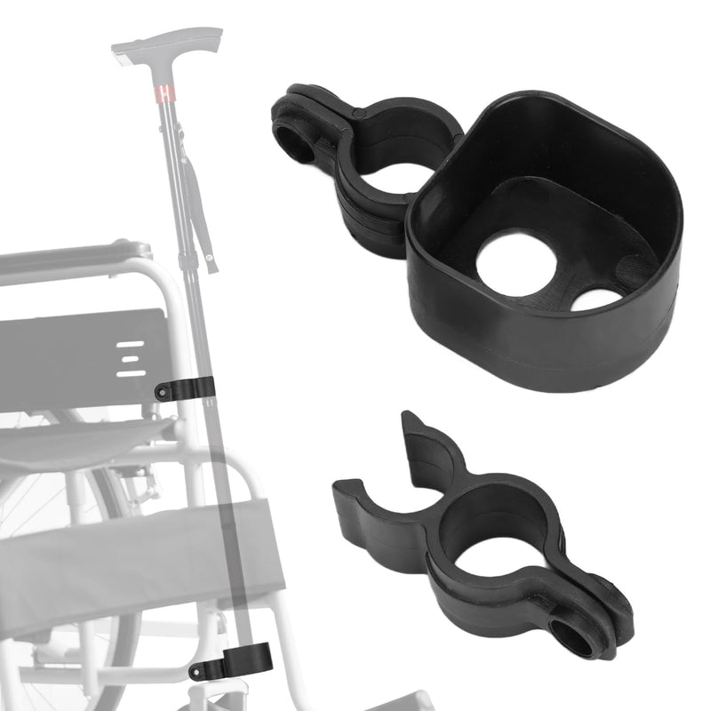 2pcs Wheelchair Walking Stick Rack, Practical Cane Holder Crutch Holder Wheelchair Accessory for Electric Wheelchairs Electric Mobility Scooter - NewNest Australia