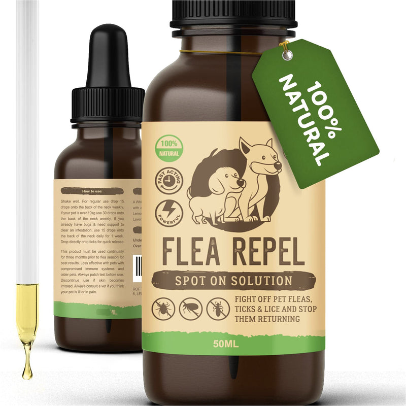 Flea Treatment for Dogs | Works on Flea & Tick | All Natural Safe Formula & Easy To Apply | Spot On Application - PawsPlanet Australia