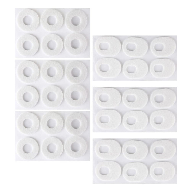 HEALLILY 6PcsToe Corn Treatment Pads Felt Corn Cushions Shoes Sticker Corn Protectos Pads for Foot Sticker Callus Pads Reducing Rubbing Cushions for Pain Relief Toes (White) - NewNest Australia