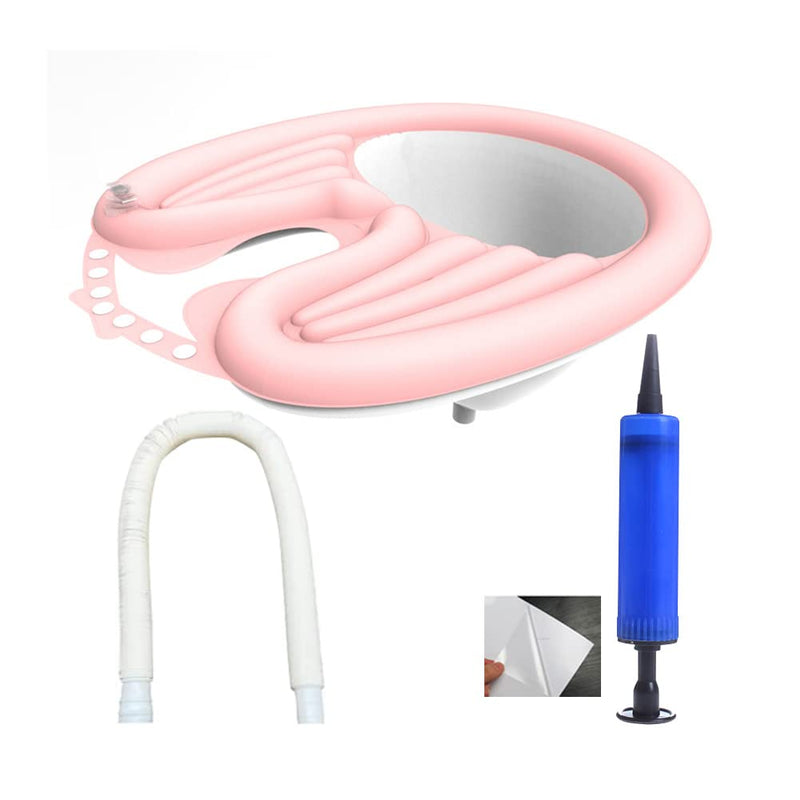 Inflatable Shampoo Bowl Portable Hair Washing Tray Hair Shampoo Basin Lightweight Hair Washing Sink with Draining Tube for Elderly Disabled Pregnant Injured Bedridden Handicap - NewNest Australia