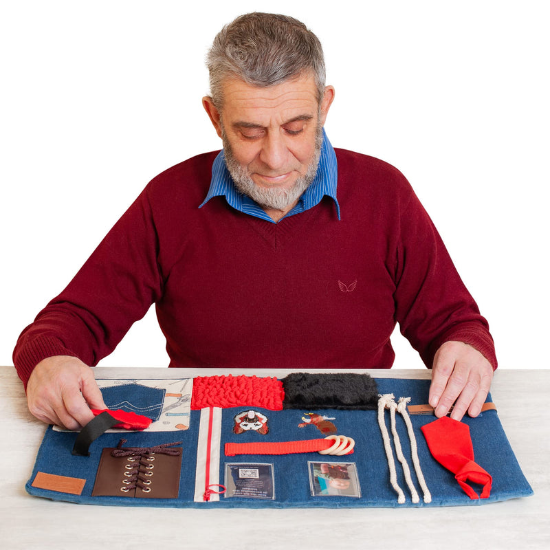 Fidget Blanket for Dementia | Calming & Comforting Dementia Activities for Seniors | Dementia Products for Elderly | Dementia Blanket | Helps Alzheimer’s, Dementia, Asperger’s, Anxiety - NewNest Australia
