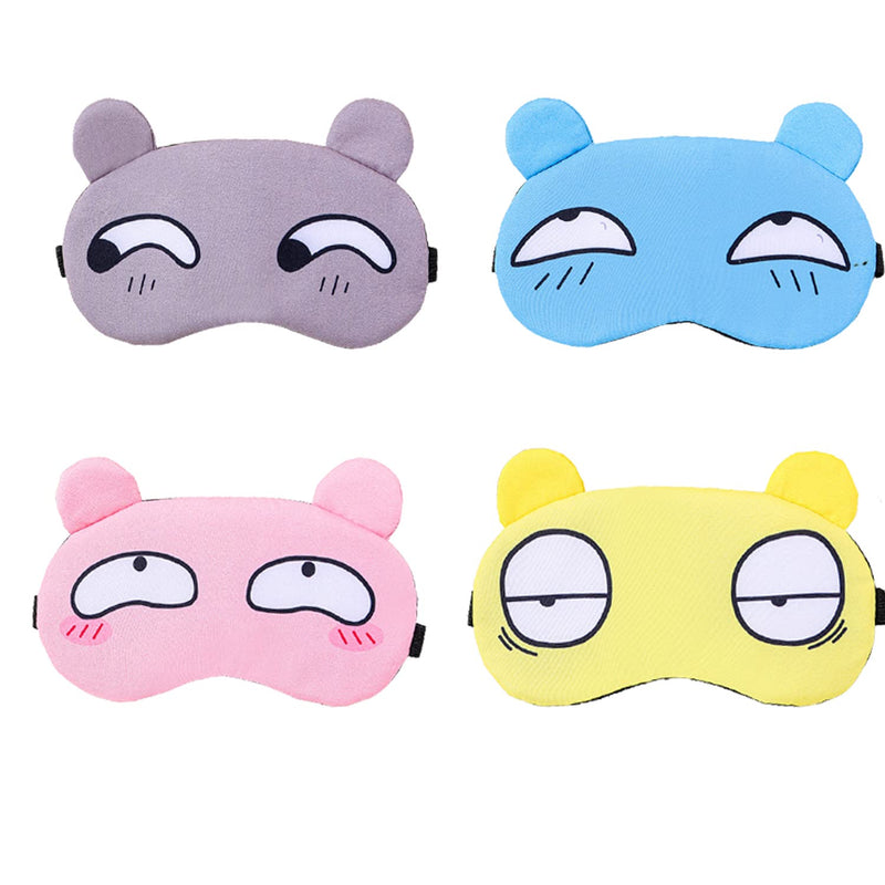 4 Pack Cute Sleeping Eye Masks, Soft Fluffy Sleeping Eye Masks Resting Eye Masks Travel Sleeping Eye Masks Kids Boys Girls Ladies Men Universal Daydream Sleeping Masks Cartoon Eye Masks 4 Pieces - NewNest Australia