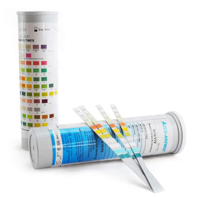100xUTI Urine Test Strips(11-Parameters),Urinary Tract Infection Strip. Simple,Fast and Accurate.Urinalysis Home Testing Stick Kit for Ketone,pH,Glucose,Nitrite,Leukocytes to Help Monitor Your Health - NewNest Australia