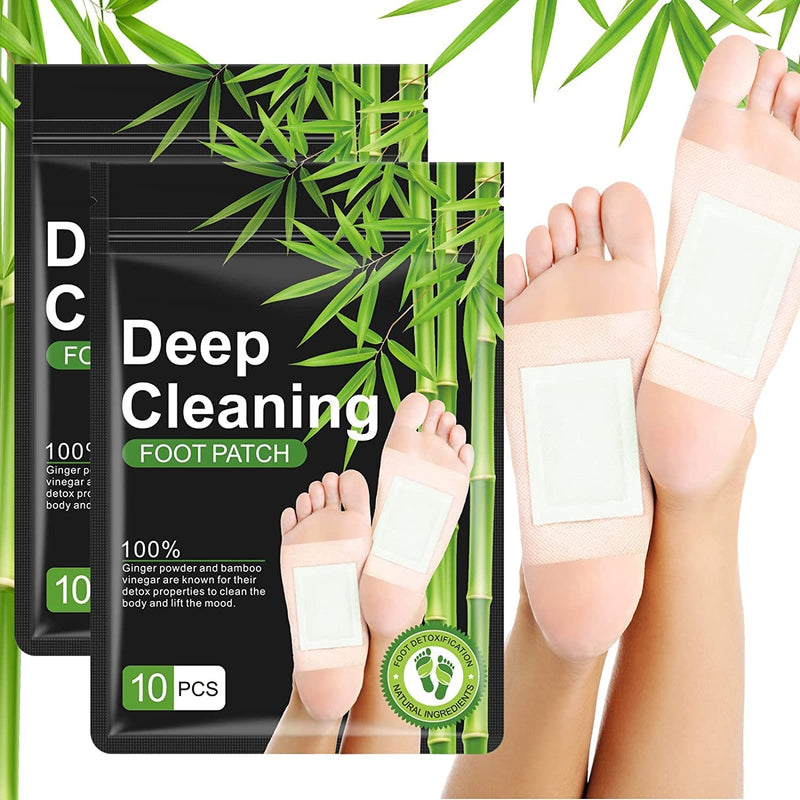 20 Pcs Foot Patches, Foot Pads, Foot Patches, 100% Natural Foot Pads Lmprove Sleep Quality Enhance Blood Circulation, with Bamboo Vinegar and Ginger Powder 20 PCS - NewNest Australia