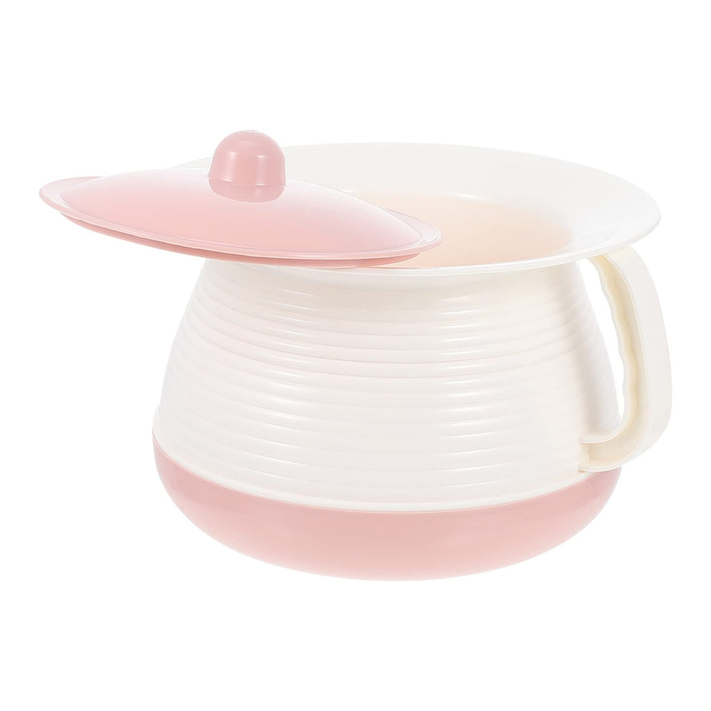 Chamber Pot Potty Urinals Bedpan: Urine Pot with Lid Bedroom Urinal Pee Pot Bucket Bedside Potties Portable Toilet for Adult Elderly Pregnant Children Home Camping Car Travel Pink - NewNest Australia