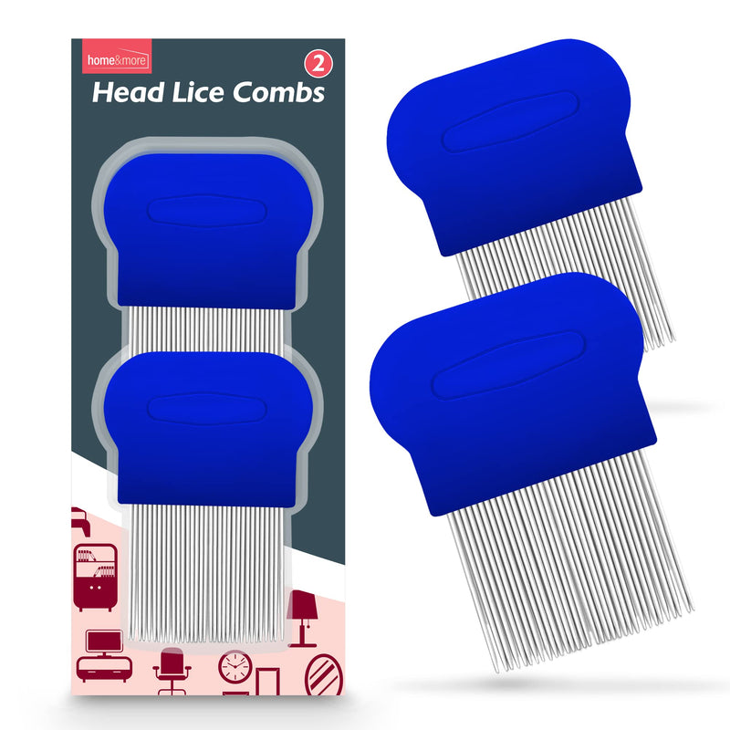 2pk Metal Nit Comb for Headlice Treatment Kids & Adults | Head Lice Combs for Kids, Nit Combs for Adults Lice Comb, Nit Combs Kids, Nit Combs for Long Thick Hair, Knit Comb, Headlice Comb - NewNest Australia