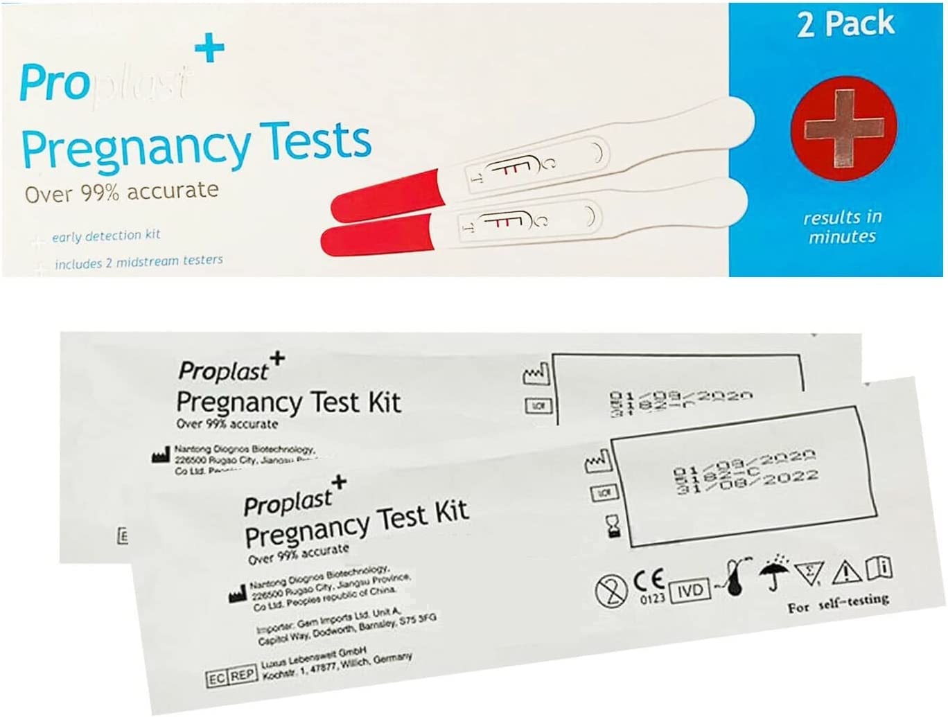 Early Pregnancy Tests, 2 units