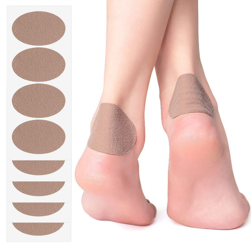 20 Pieces Oval Moleskin Pads Knit Mole Skin Patches Foot Care Tape for Chafing Blister Prevention Heel and Toe for Boots Hiking Reduce Friction Pain - NewNest Australia