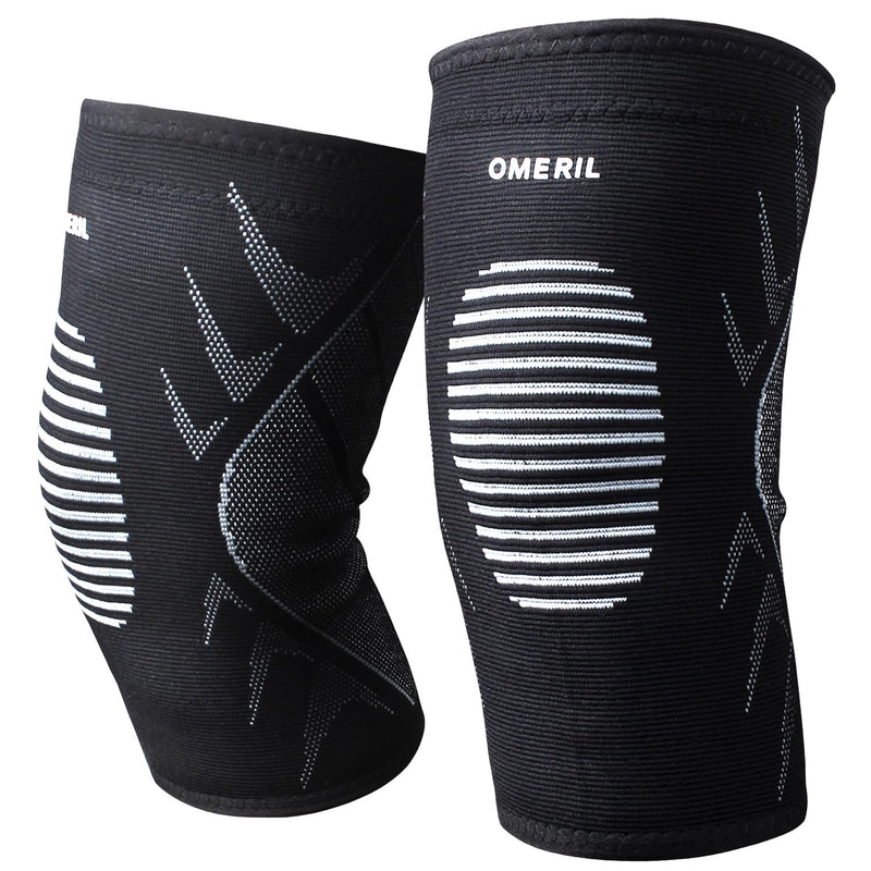 2 Pack Knee Support for Women and Men, Breathable Anti-Slip Compression Sleeve, Knee Brace for Arthritis, Joint Pain, Tendonitis, Meniscus Tear, Ligament Injury, Running (L: 42-47cm) L:42-47cm - NewNest Australia