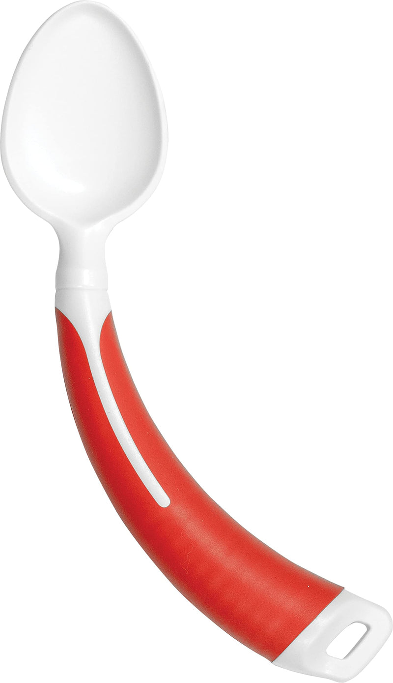 Aidapt Curved/Angled Spoon (Left Handed) for use by The Elderly, Those with a Poor Grip or Limited Wrist Movement and Those Suffering with Parkinson's Disease and Arthritis. More Comfortable Dining - NewNest Australia