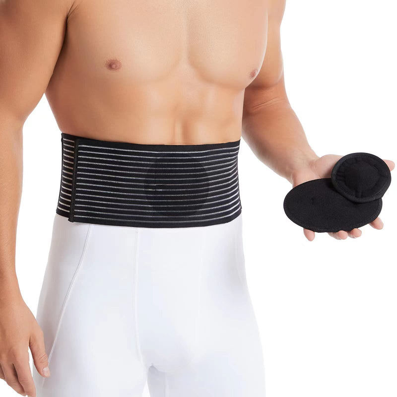 Umbilical Hernia Strap for Men and Women - Abdominal Support with Compression Pads - Supports the waist and abdomen after surgery, postpartum and umbilical hernia assistance Large/X-Large (Pack of 1) - NewNest Australia
