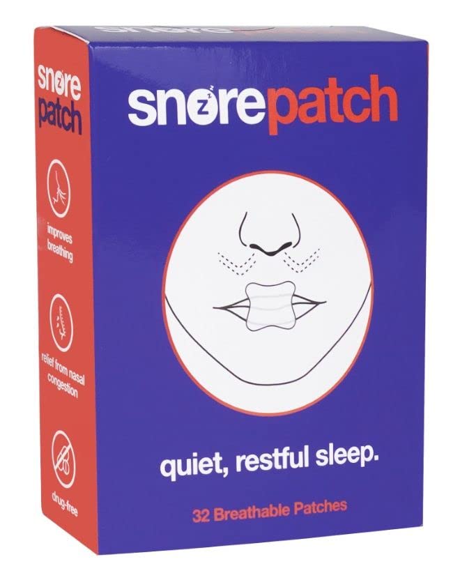 SnorePatch | Snore Patch | Reduce or Stop Snoring | Anti Snoring Sleep Patch | Advanced Gentle Mouth Tape to Mute Snoring for Better Nose-Breathing | Improved Night time Sleeping and Snoring Relief - NewNest Australia