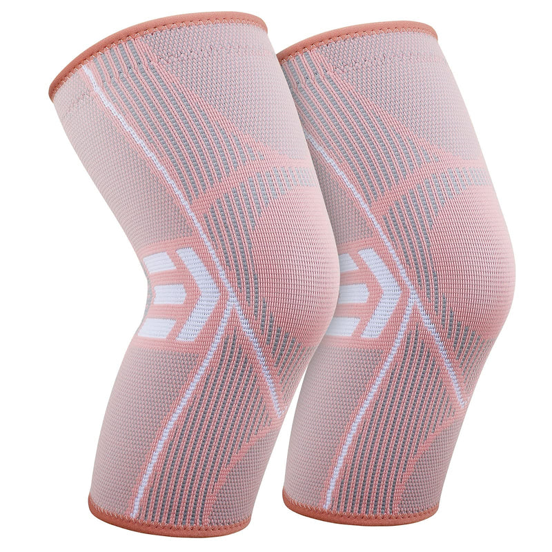 KGONE 2 Pack Knee Support Brace for Women, Compression Knee Sleeve for Arthritis, Joint Pain, Pain Relief, Meniscus Tear, Injury Recovery, Fitness, Running, Work Out, Gym, Hiking, Sports M - NewNest Australia