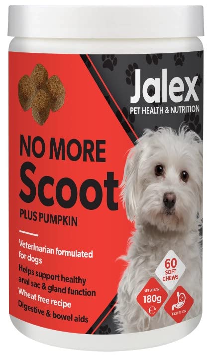 Jalex No More Scoot for Dogs 60 Soft Chews | Anal Gland Dog Supplement - PawsPlanet Australia