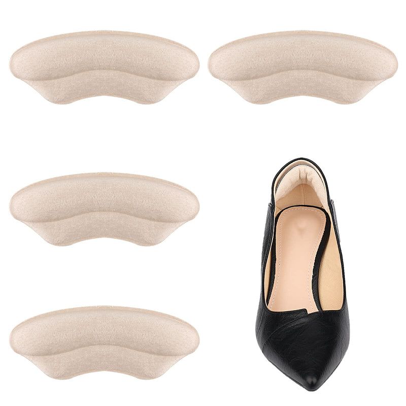 KINBOM 2 Pair Heel Grips for Loose Shoes, Self-Adhesive Heel Cushions Pads Heel Pads for High Heels Loose Shoes Sneakers Sneakers Women Men (Nude Color) Nude Color - NewNest Australia