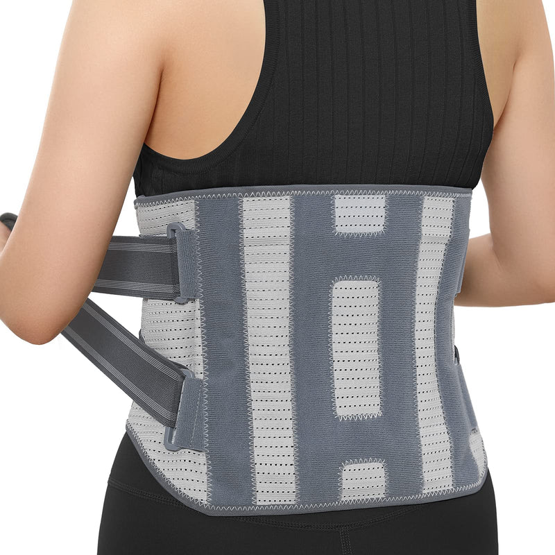 ABYON Back Support Belt for Men and Women, Air Mesh Adjustable and Breathable Lower Back Support Belt for Waist Pain Relief, Work, Sciatica, Scoliosis (Size L: 41.3"-47.2") - NewNest Australia