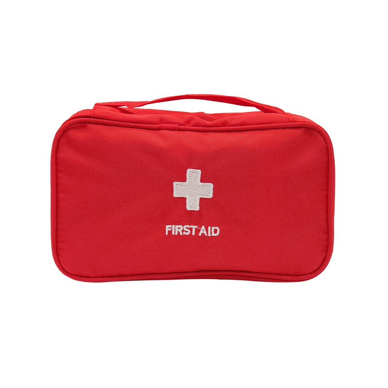 ALLY-MAGIC First Aid Bag Empty Pouch Travel Emergency Pouch Small Medical Kit Portable Travel First aid kit Mini Medicine Storage Bag for Camping Hiking Outdoor Activities Y4-STJJB (Red-1) Red-1 - NewNest Australia
