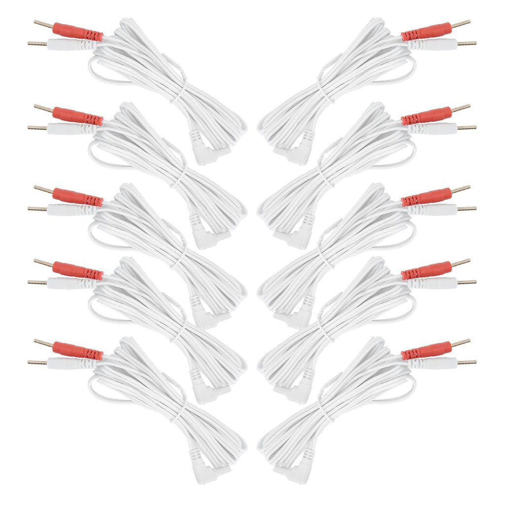 Electrode Wires Cable, 10pcs / Bag 2.35mm 1.8m Ear Clip for Tens Unit 2‑in‑1 Pin Type Tens Lead Wires Electrode Lead Wires Cable for Machine Clip Electrode Wire Replacement Lead Wires - NewNest Australia