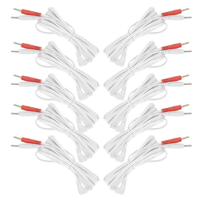 Electrode Wires Cable, 10pcs / Bag 2.35mm 1.8m Ear Clip for Tens Unit 2‑in‑1 Pin Type Tens Lead Wires Electrode Lead Wires Cable for Machine Clip Electrode Wire Replacement Lead Wires - NewNest Australia