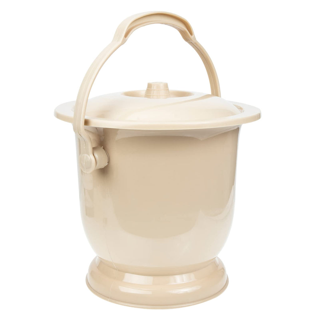 YARNOW Urine Pots Portable Toilets Chamber Pot Unisex Urine Pots Urine Buckets with Lids Handle Bedroom Potty Urinals Bedpan for Children Adults Pregnant Women Light Yellow Night Bedpan - NewNest Australia