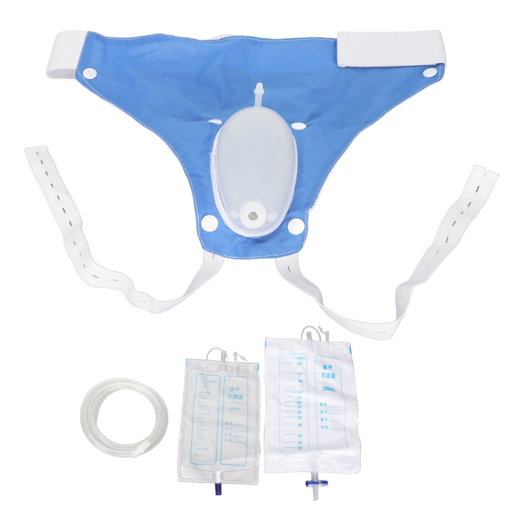 Urine Collector, Reusable Silicone Female Urine Bag with 2 Urine Catheter Bags, 1000ML and 2000ML, High Elastic Waistband, Wearable Portable Leak Proof Female External Catheter for Elderly, Women - NewNest Australia