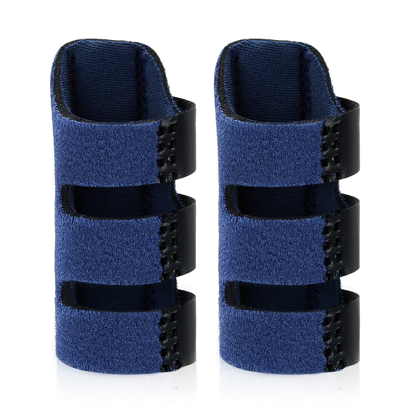Echify Finger Splint - 2pcs Upgraded Finger Support Trigger Finger Brace with 3 Adjustable Fixing Belt Mallet Finger Splints for Straighten Broken Bent Finger & Arthritis Pain Relieve - NewNest Australia