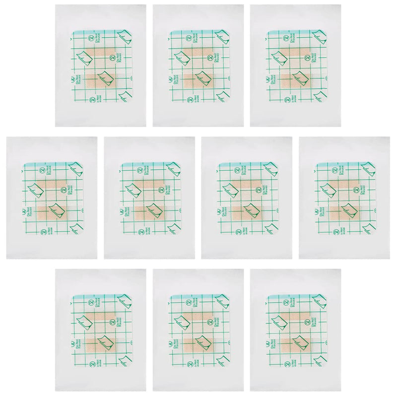10 Pieces Transparent Stretch Adhesive Bandages Waterproof Film Dressing Breathable Tape Micro First Aid Tape Skin Covers for First Aid and Wound Care Swimming - NewNest Australia
