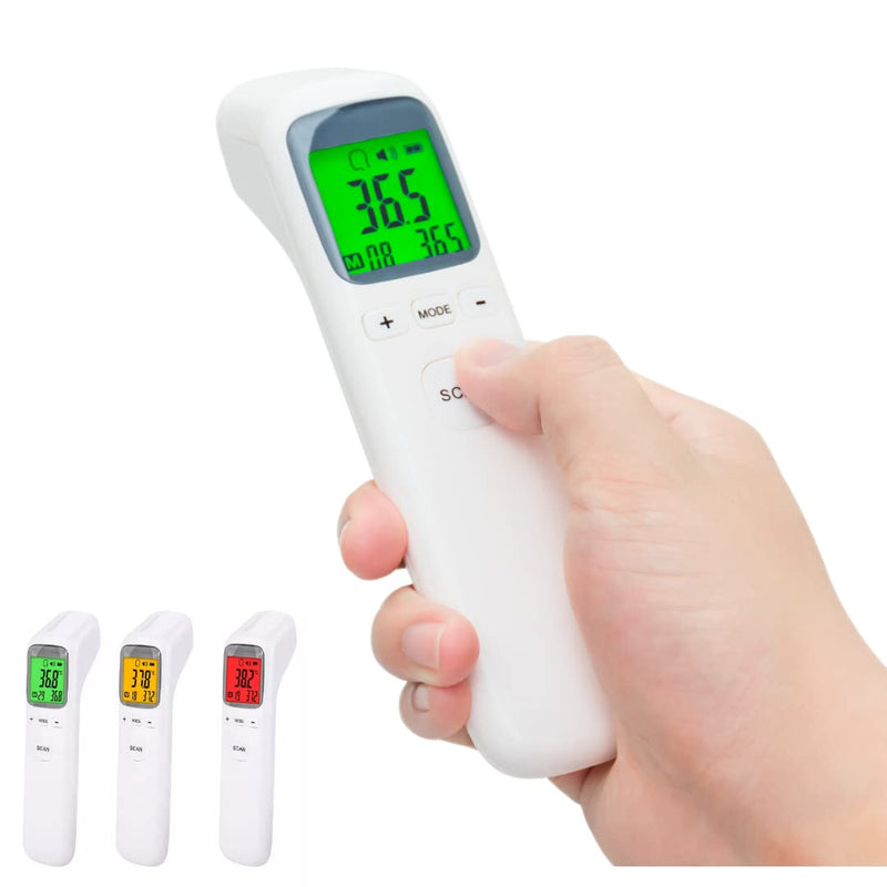 Spinegear Forehead Thermometer for Home use UK CE Approved Medical Non Contact 3 in 1 Ear Body Temperature Food & Room Contactless Digital Infrared Thermometer for baby Adult Large LCD Display - NewNest Australia