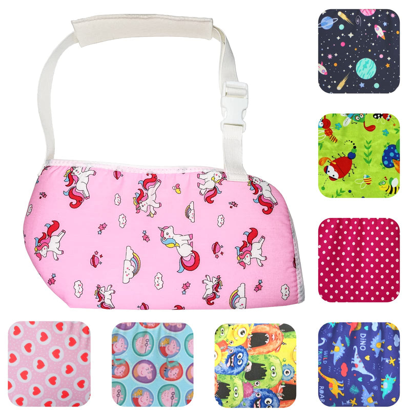Solace Bracing Children's Padded Sling (8 Fun Designs) - British Made & NHS Supplied Kids Sling - #1 Arm, Collarbone, Wrist, Shoulder & Elbow Support for Fractures & Injuries - Unicorn - NewNest Australia