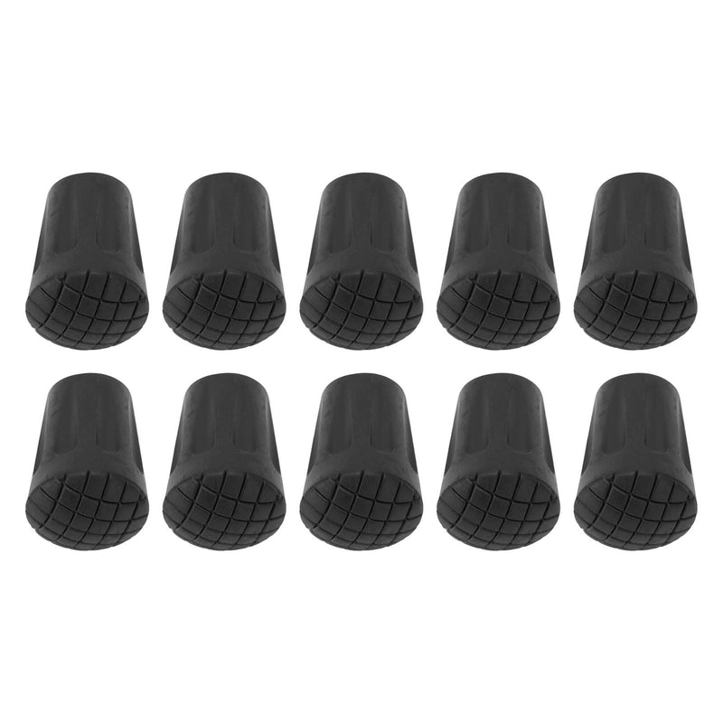 11mm Walking Stick Ferrules, 10pcs Walking Stick Foot Caps, Heavy Duty Hiking Pole Rubber Tips, Round Head Shock Absorbing Trekking Poles Caps Crutch Tips Walking Cane Tips Protectors - NewNest Australia