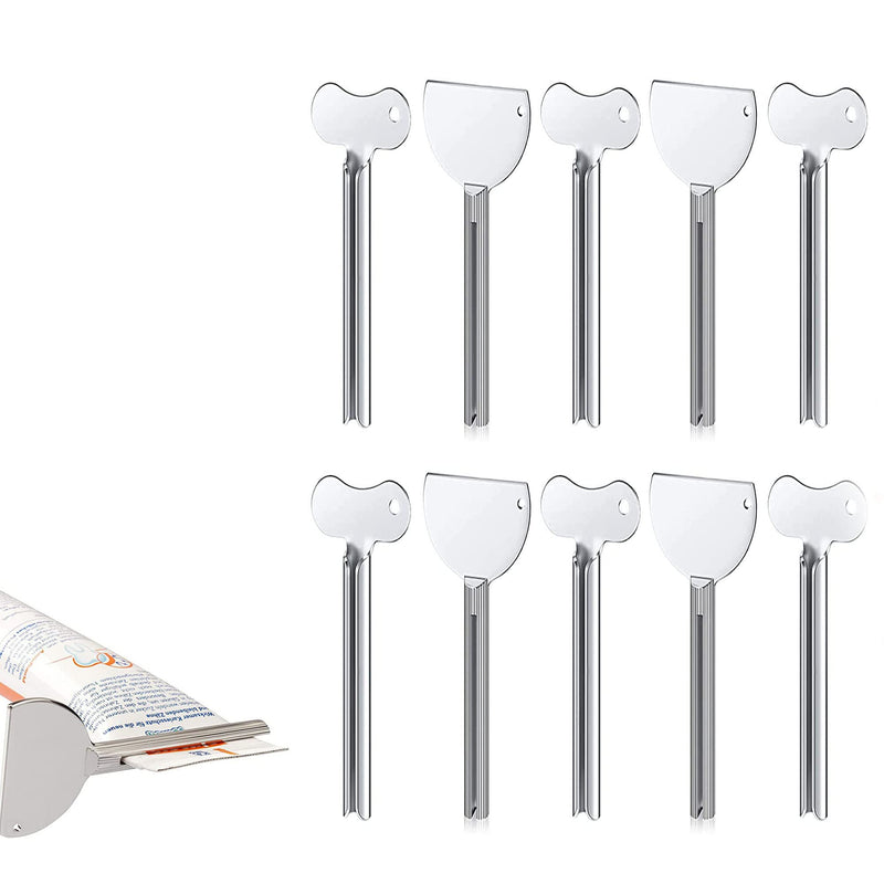 MINGZE 10 Pack Tube Squeezer, Metal and Aluminum Tube Squeezer Wringer Roller Tube Suitable for Tooth Paste Paint Tube Cosmetics Color Dye Hand Cream Artist Hair Salon Painter - NewNest Australia