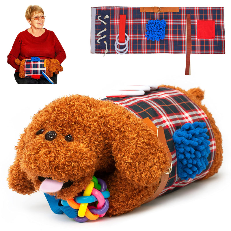 Fidget Muff and Blanket for Elderly | Fidget Blanket for Dementia | Dementia Products for Elderly | Gift and Activities for Seniors with Alzheimer’s or Dementia | Sensory Fidget Toys - NewNest Australia