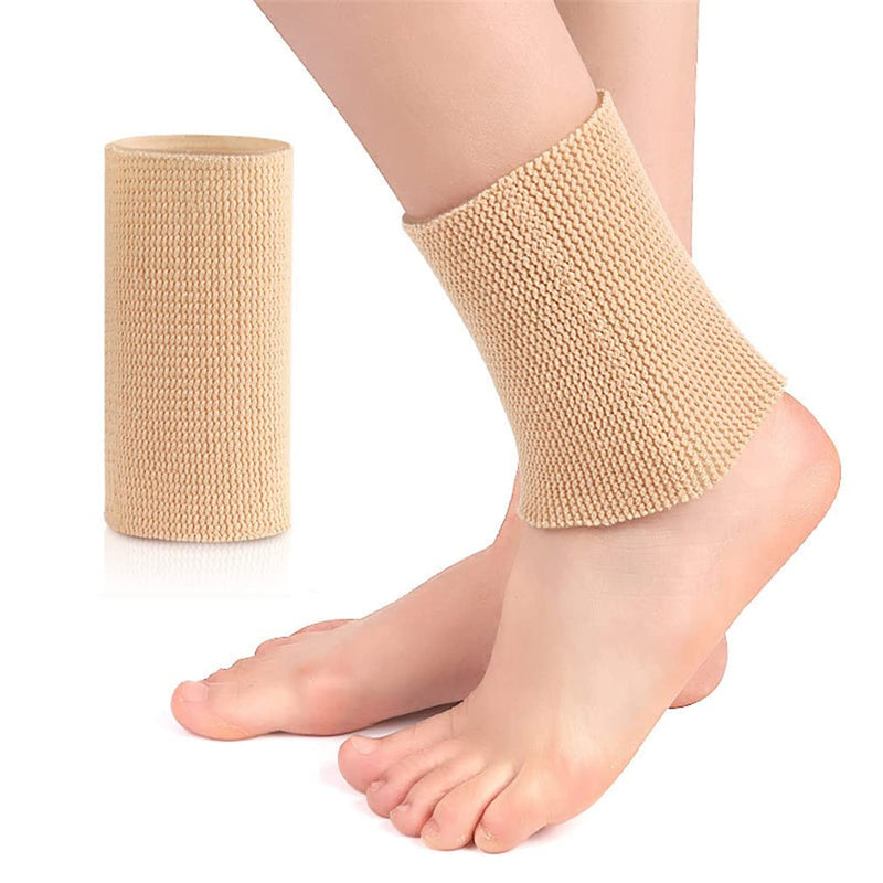 seaNpem Ice Skating Ankle Gel Protection Tubing, 1 Pcs Compression Sleeve Ankle Protector Brace for Figure Skating, Roller, Riding, Free Cutting Foot Support Socks (5 x 3.2 inch) (skin) skin - NewNest Australia