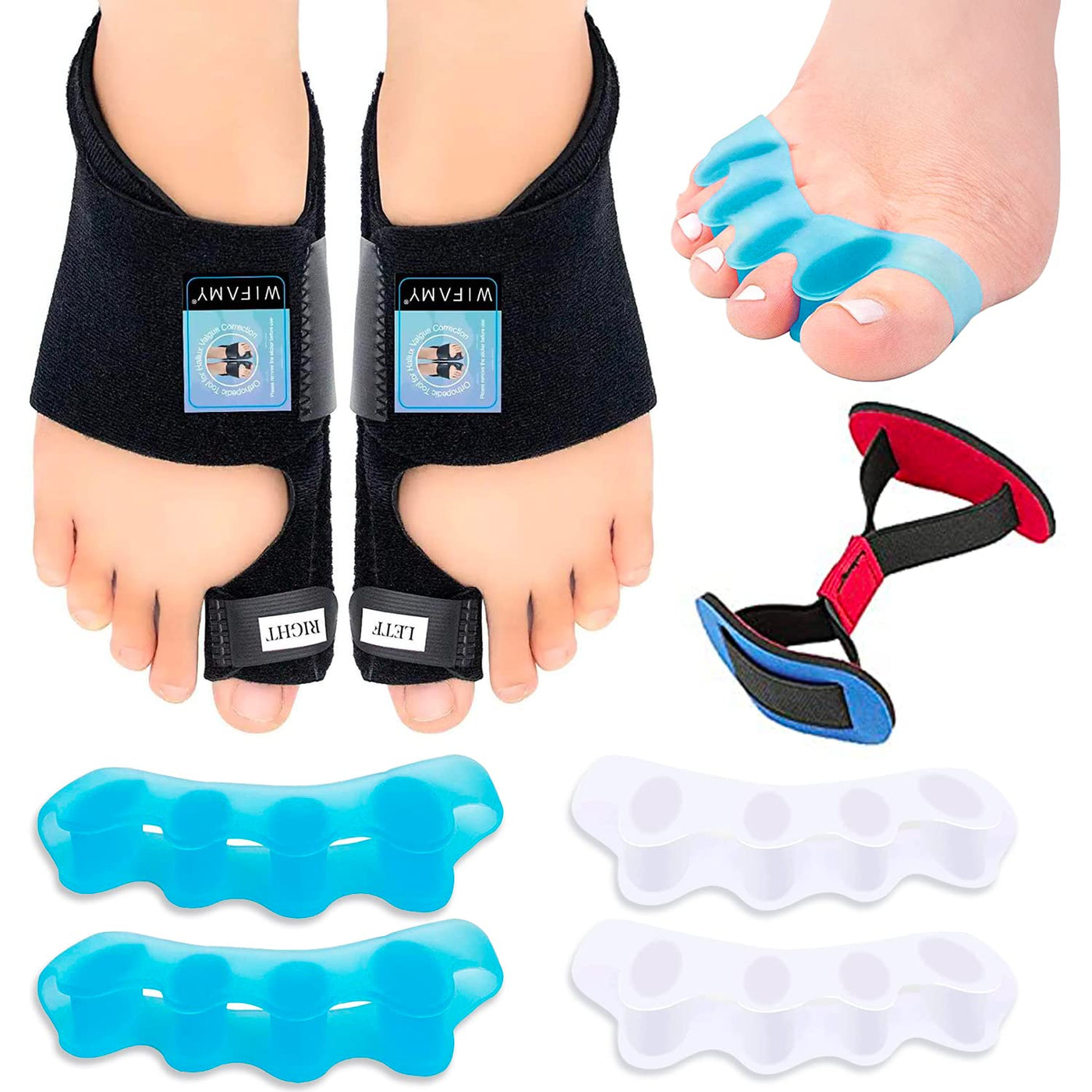 Wifamy Bunion Corrector big toe straightener, Toe Separators to