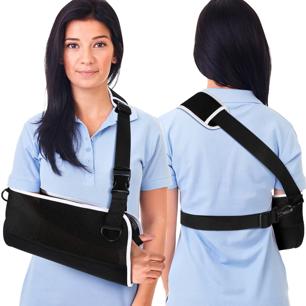 Healifty Arm Sling Shoulder Immobilizer Built- in Cartilage Plate Improved Rotator Cuff Support Brace Ergonomically Designed Sling for Arm Injury, Broken, Dislocated, Fracture, Strain As Shown - NewNest Australia