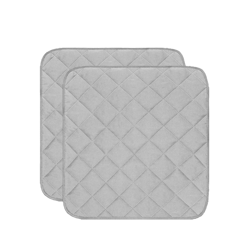 Petyoung 2PCS Waterproof Incontinence Chair Pads Non Slip Absorbent Pads, Wheelchair Reusable Seat Pads Cover, Nursery Pee Pad Seat Protector Grey - NewNest Australia