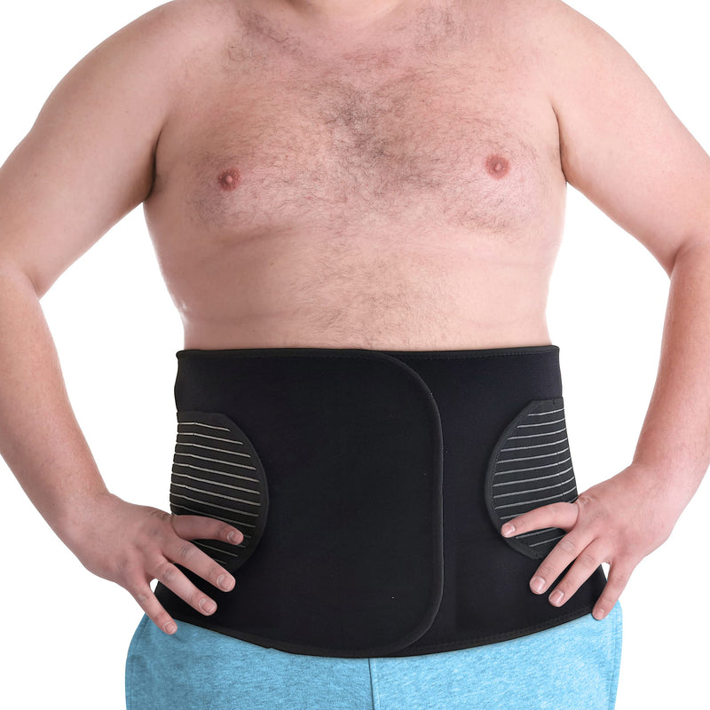 Hernia Belt for Men or Women - Plus Size Abdominal Binder Post Surgery Tummy Tuck Support Belts for Umbilical Hernias, Inguinal, Navel Belly Hernias, Hysterectomy, Postpartum Stomach Pad (XXXL) XXXL - NewNest Australia