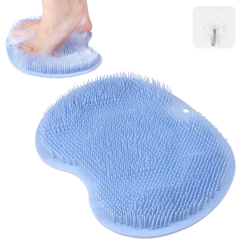 ACWOO Foot Scrubber for Shower, Foot Cleaner Massager Mat with Non-Slip Suction Cups, Shower & Bath Foot Scrubber Mat for Foot Care, Exfoliation, Spa, Foot Circulation & Reduces Foot Pain (Blue) Blue - NewNest Australia