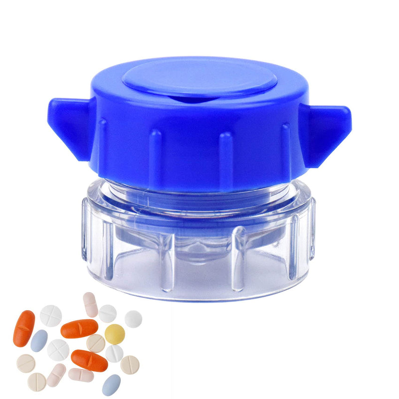 1 Pack Pill Crusher and Grinder, Professional Pill Pulverizer, Tablet Crusher for Pills, Vitamins, Tablets, Elderly, Children, Pets (Blue) Blue - NewNest Australia