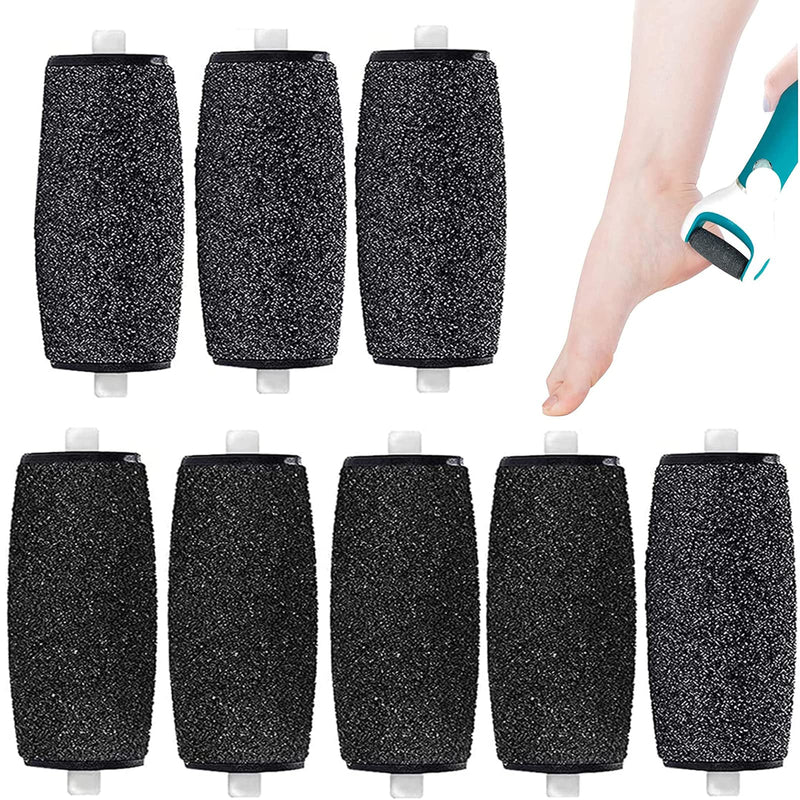 AOYU 8PCS Replacement Rollers Heads Refills for Scholl Velvet Smooth Electric Foot File Roller Refills Pumice Stone for Feet Hard Skin Pedi Roller for Scholl Pedicure Hard Skin Remover - NewNest Australia