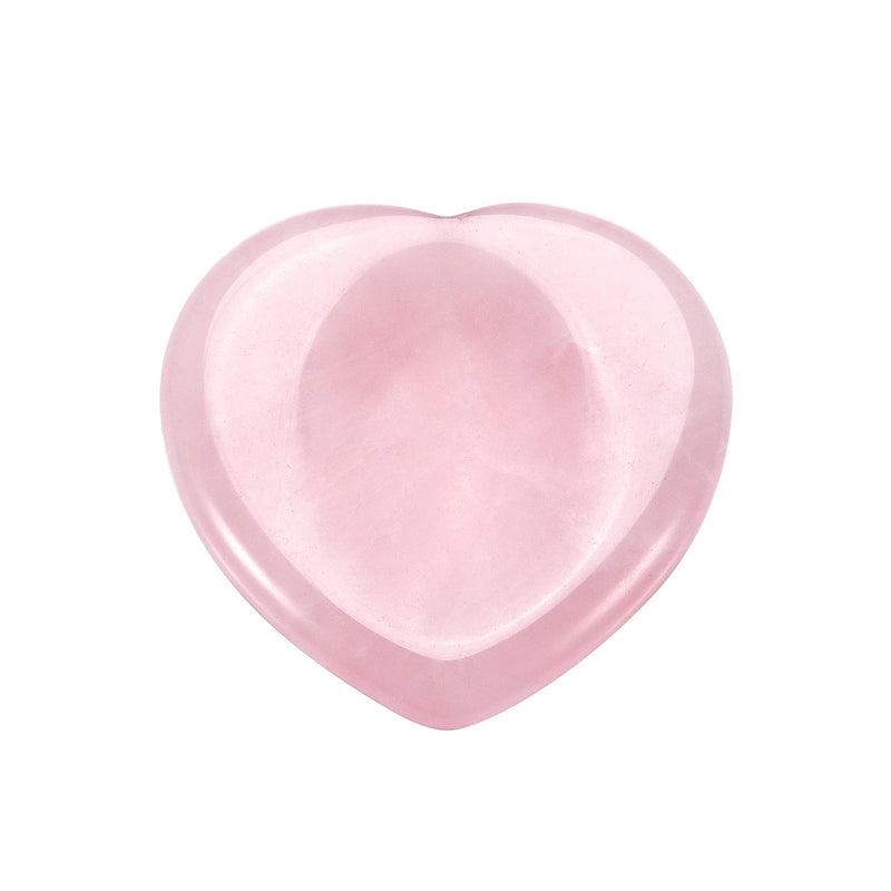CrystalTears Rose Quartz Crystal Worry Stone Heart Shape Healing Crystals Thumb Worry Stone Polished Pocket Palm Stone for Anxiety Stress Relief Meditation Reiki Healing - NewNest Australia