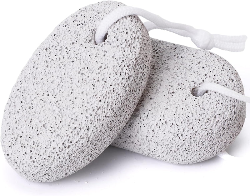 2Pcs Pumice Stone Natural Pumice Stone for Feet,Pumice Stone for Feet Hands and Body Skin Foot Scrubber for Dead Skin Removal Natural Foot File Men and Women