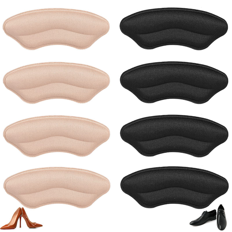 TOPBELIEF 8 Pcs Heel Pads, Shoe Heel Pads, Self Adhesive Heel Cushion Inserts, Soft Heel Cushion Inserts Shoes, Insoles for Shoes That are Too Big, Perfect Heel Liners for Women Men Most Shoes - NewNest Australia