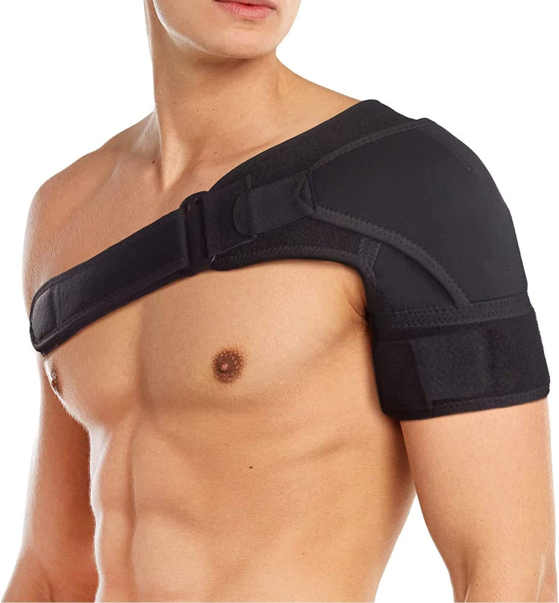 Flow fire Adjustable Shoulder Support Brace for Men and Women, Shoulder Strap Support for Shoulder Relief Pain, Rotator Cuff Support Fits Left and Right L-XL - NewNest Australia
