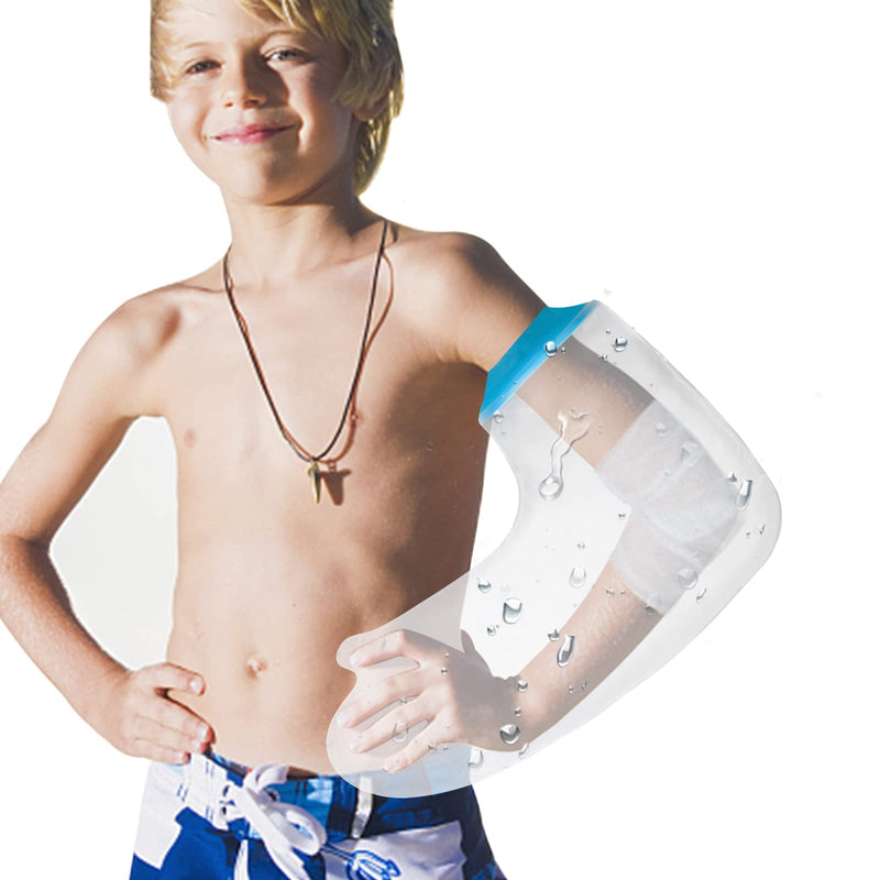 SUPERNIGHT Waterproof Cast Cover, Teenager Full Arm for Bathe Shower, Watertight Plaster Cast Bandage Protector for Arm, Wrist, Elbow and Hand Wounds(Long) Child Full Arm - NewNest Australia