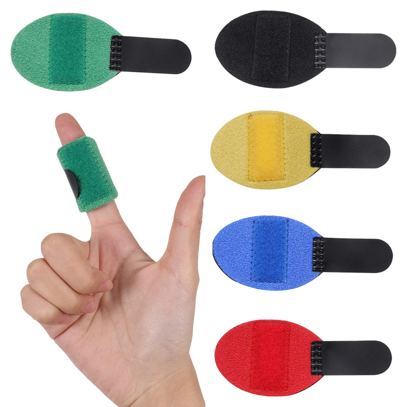 Fuyamp 5 Packs Finger Splints Finger Splint Protectors, Breathable Finger Straightening Brace Thumb Braces Support for Finger Arthritis Swelling Trigger Broken Strained Fingers - NewNest Australia